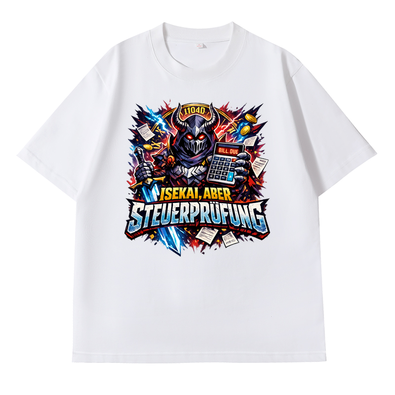 T-Shirt Isekai Steuerprüfung Chaos Quest