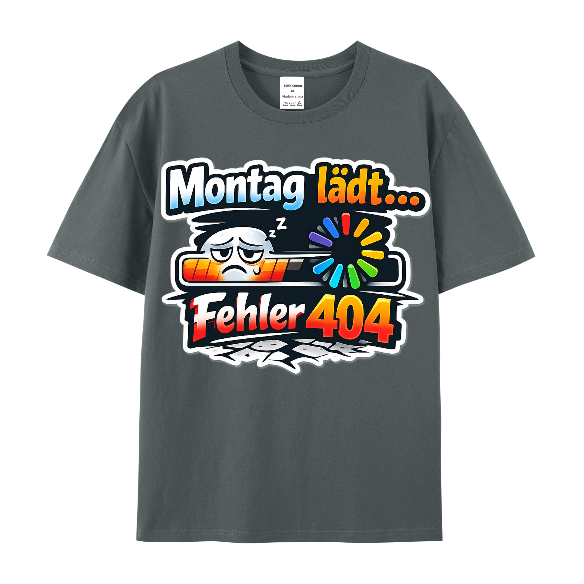 T-shirt Montag Ladefehler: Fehler 404 am Morgen