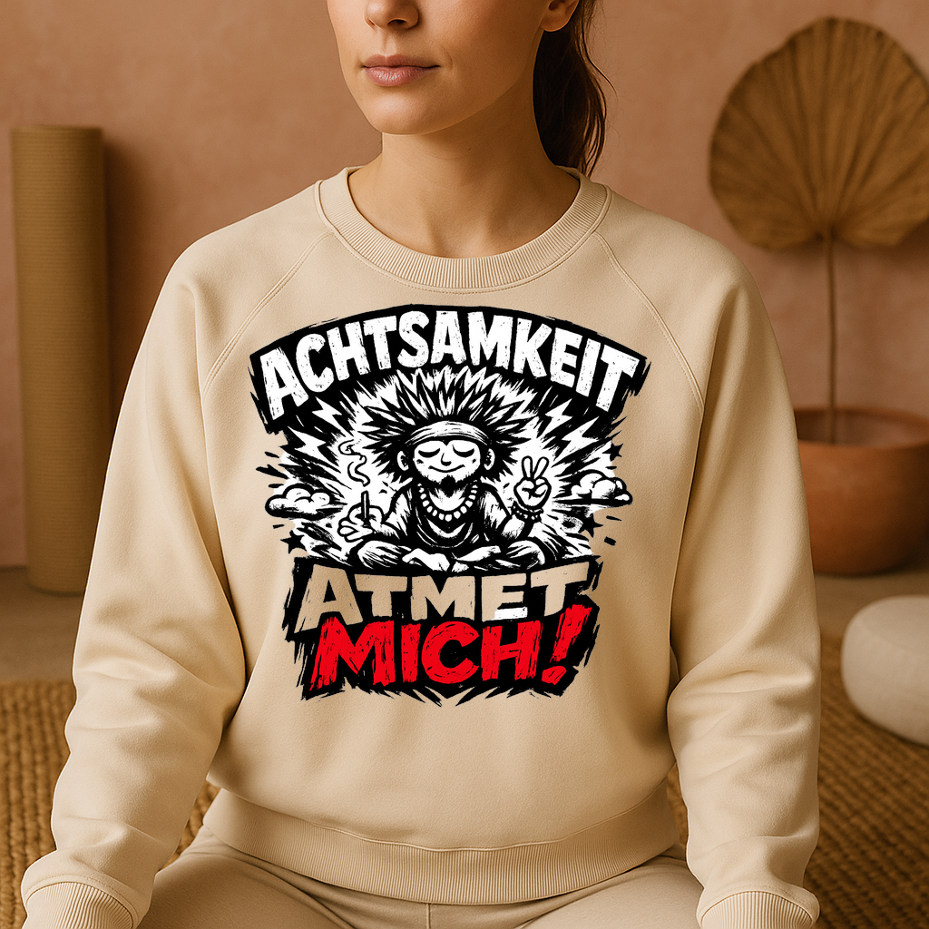 Sweatshirt Achtsamkeitsatem — Yoga Yogi Inspiration