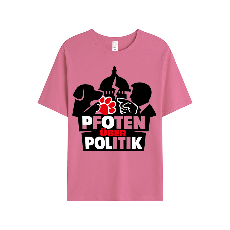 T-Shirt Pfoten über Politik Hundeliebe Edition