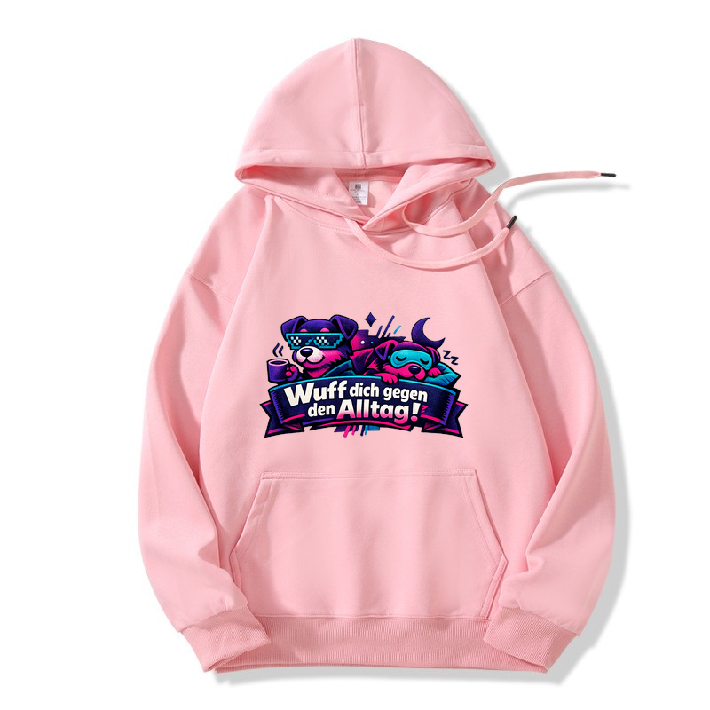 „Wuff dich gegen den Alltag!“ Hoodie