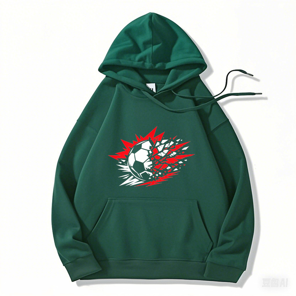 Hoodie Unaufhaltsame Typo im Flutlichtwirbel