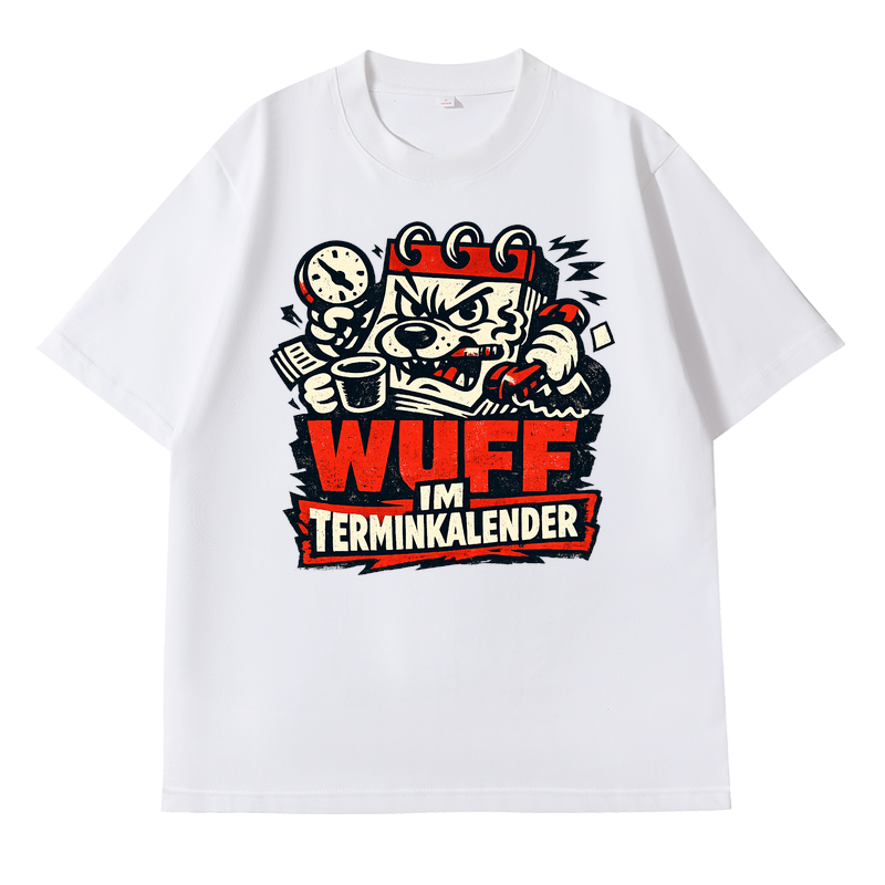 Wuff im Terminkalender t-shirt