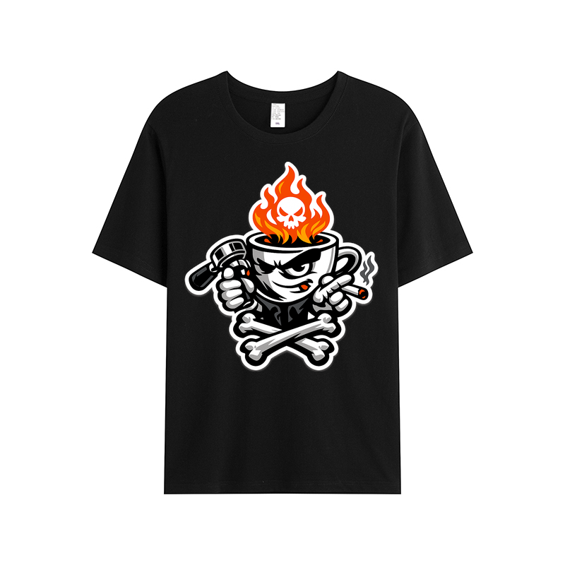 T-shirt Rebel Roast Mascot für Kaffeekenner