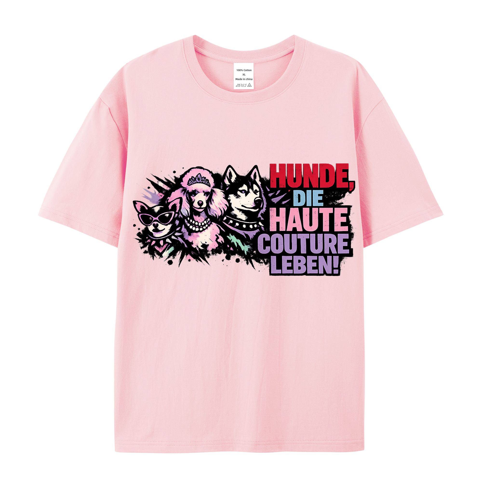 T-Shirt Hunde Haute Couture Chic