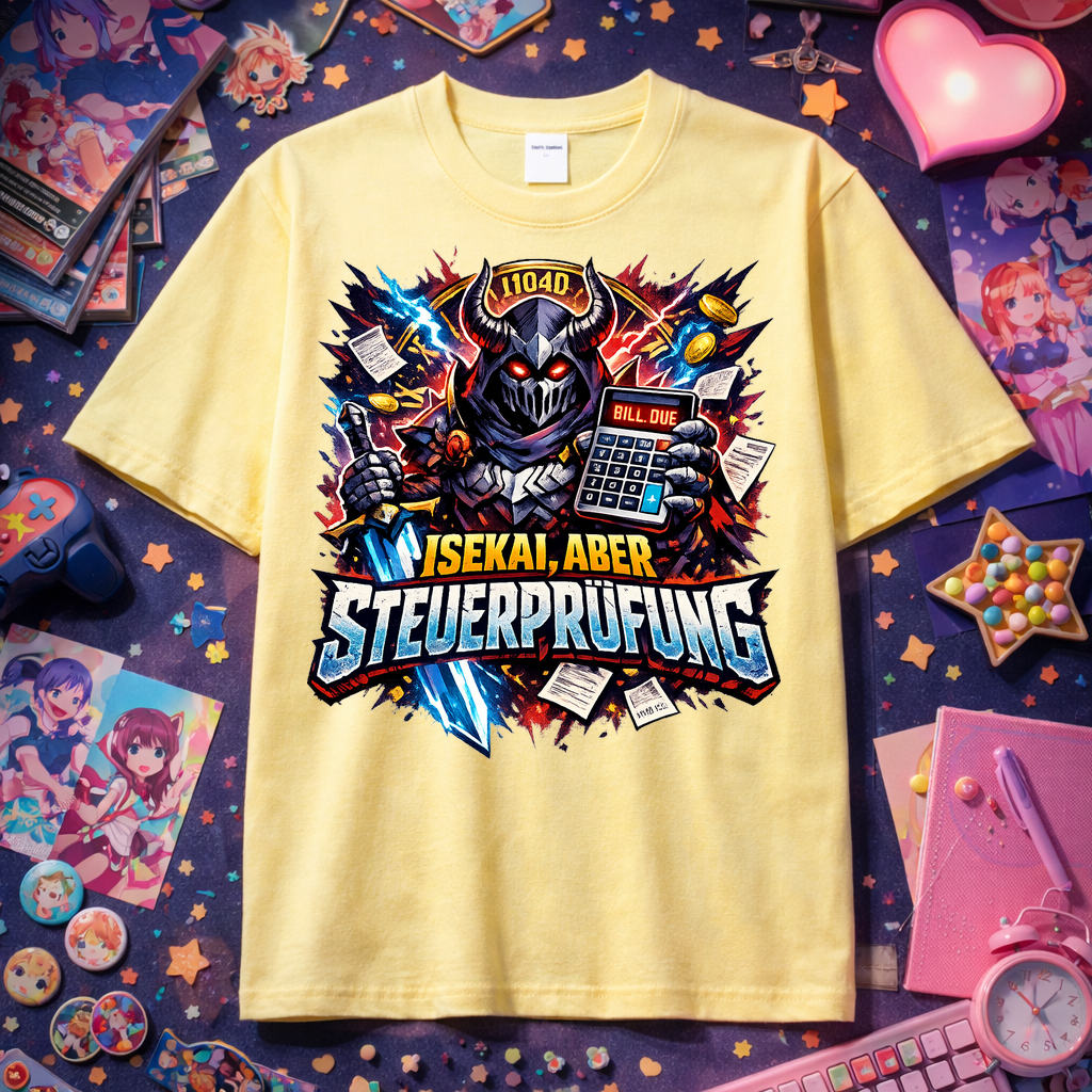 T-Shirt Isekai Steuerprüfung Chaos