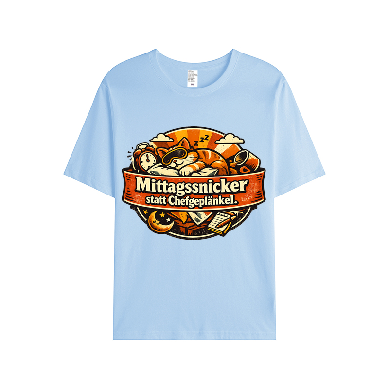 T-Shirt Mittagsnicker Katze Vibes