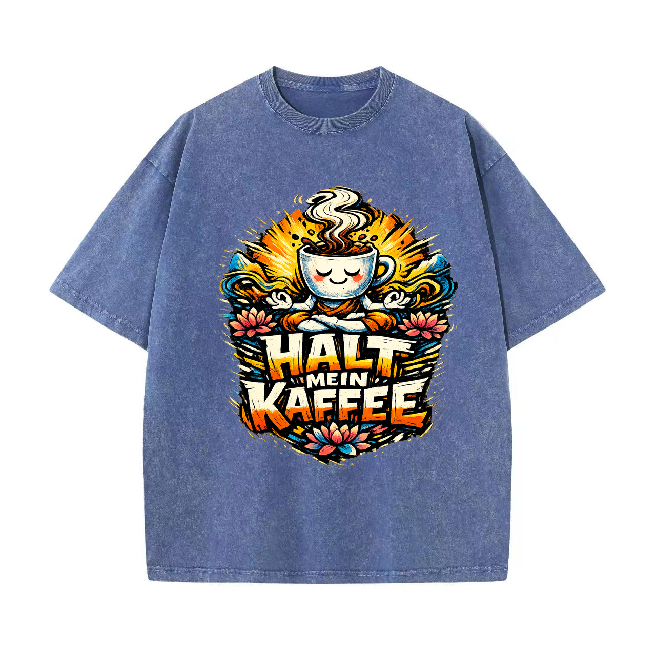 T-Shirt Kaffee-Yoga Flow