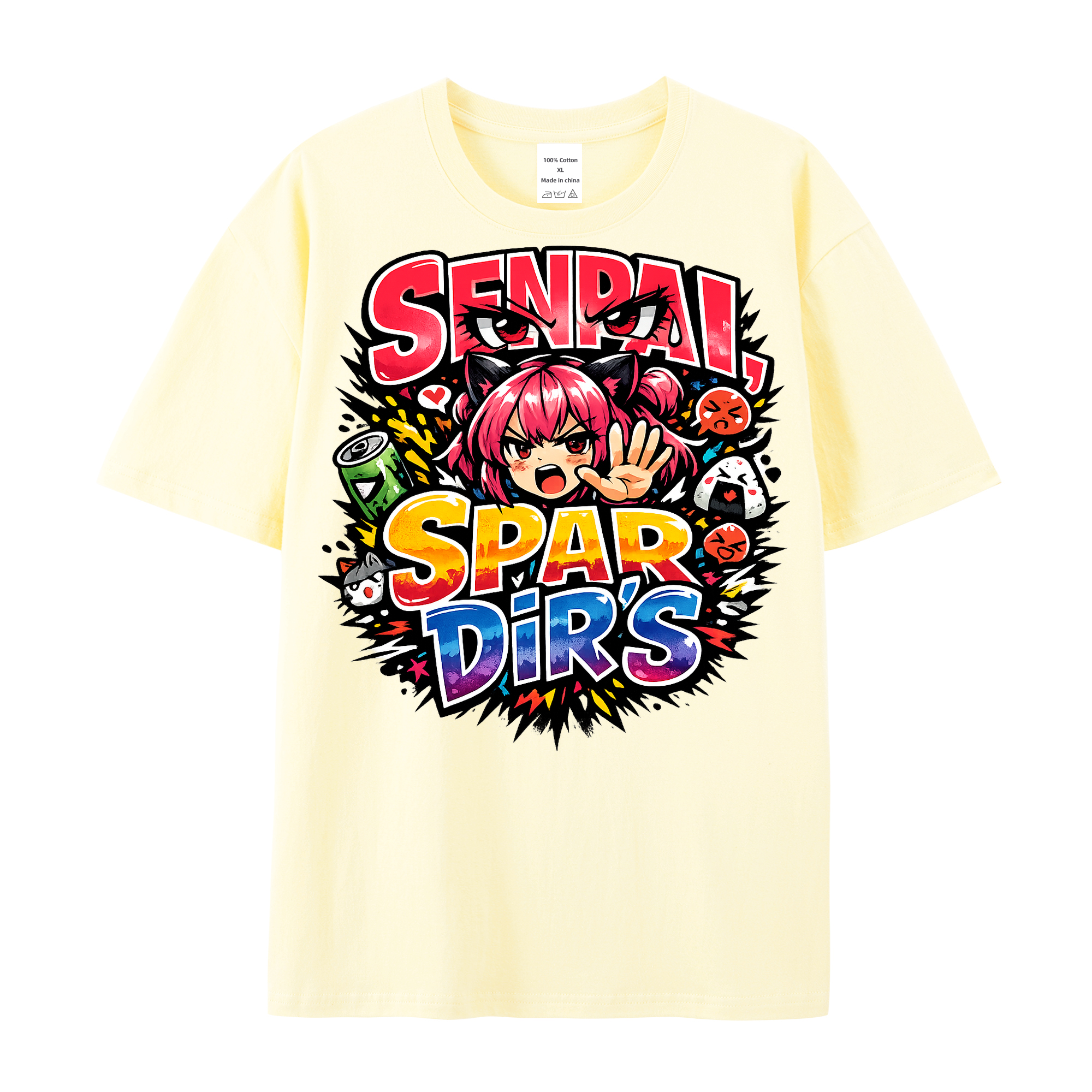 T-Shirt Senpai Spar Dir's Anime Vibes