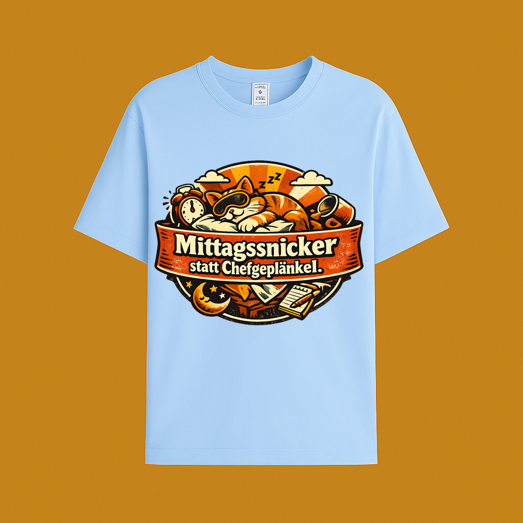 T-Shirt Mittagsnicker Katze Vibes