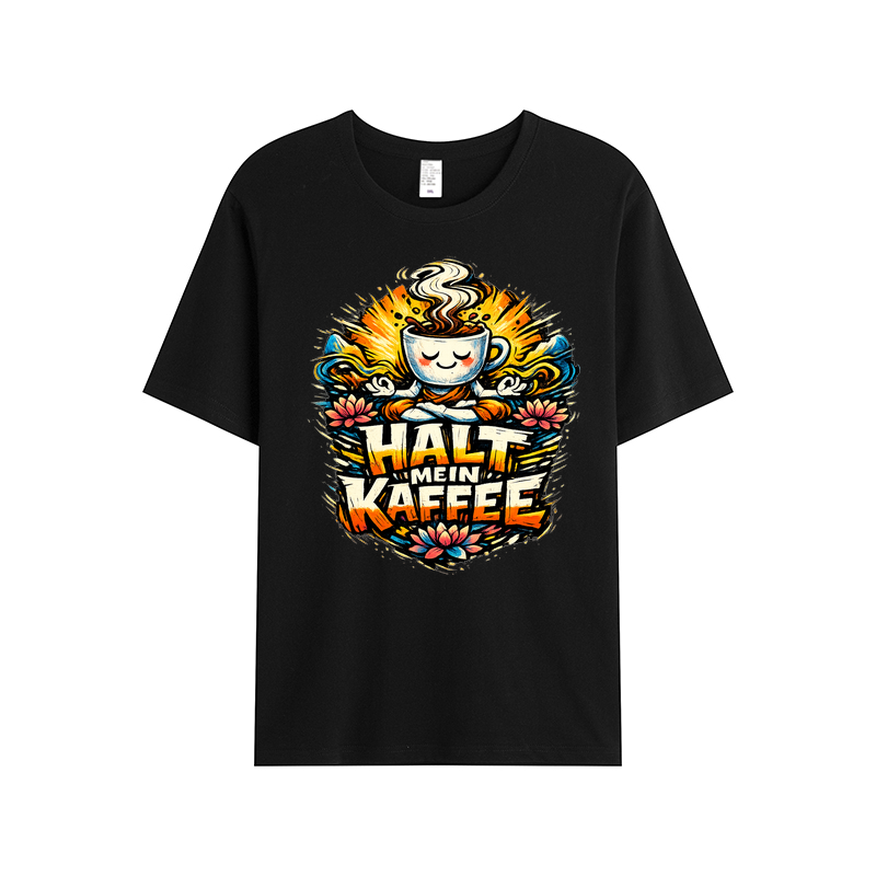 T-Shirt Kaffee-Yoga Flow