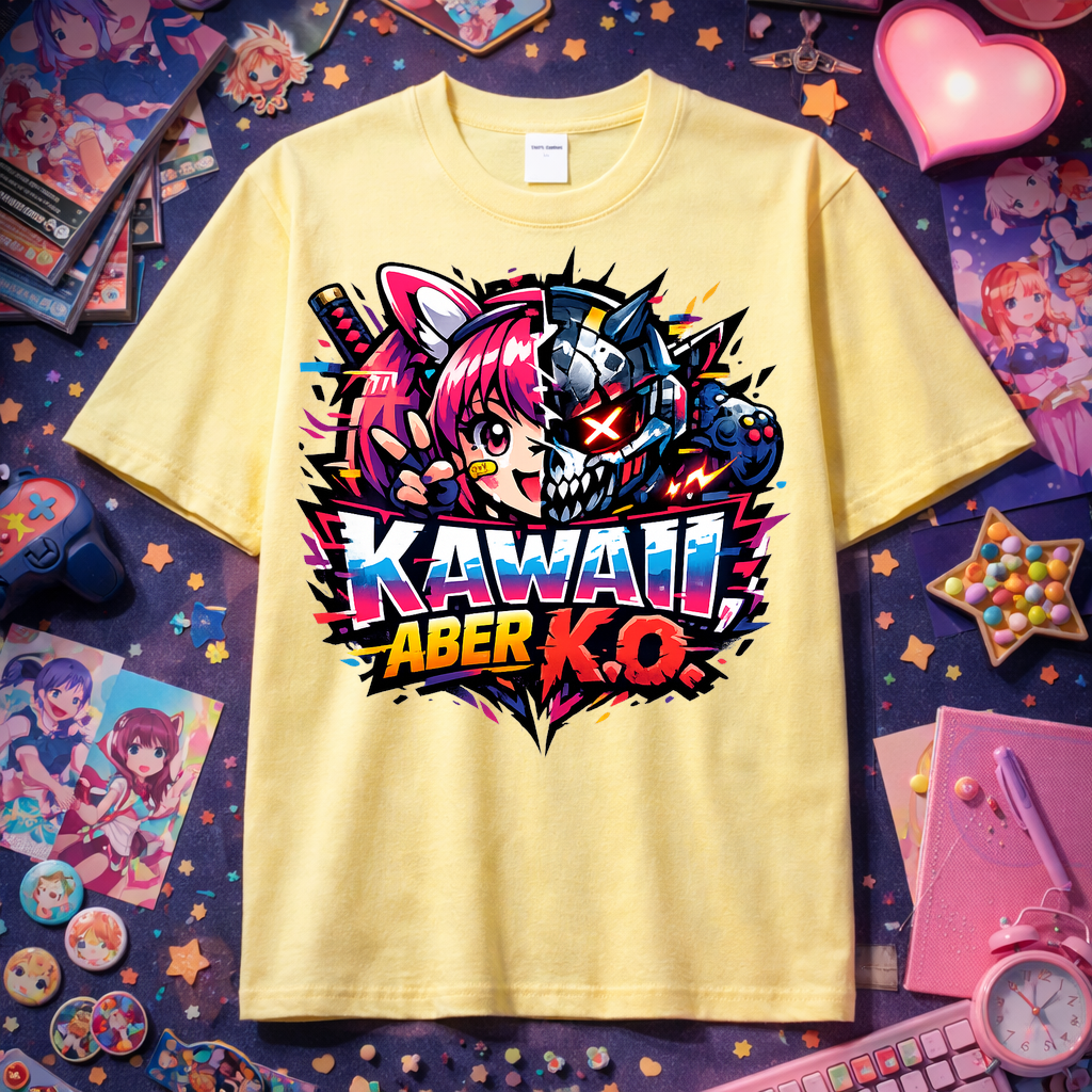 t-shirt Kawaii K.o. Anime Vibes