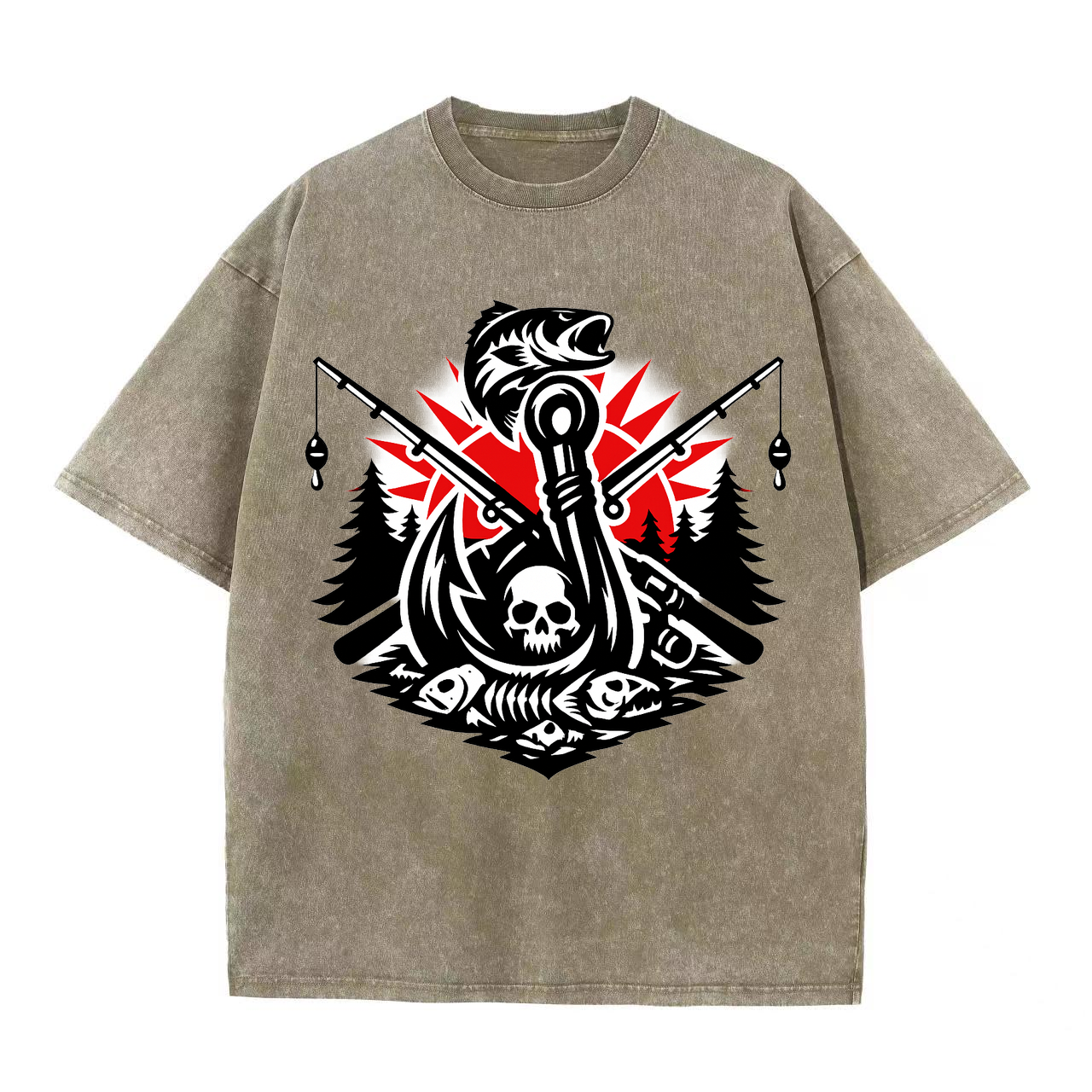 t-shirt Angelglück am Wasser