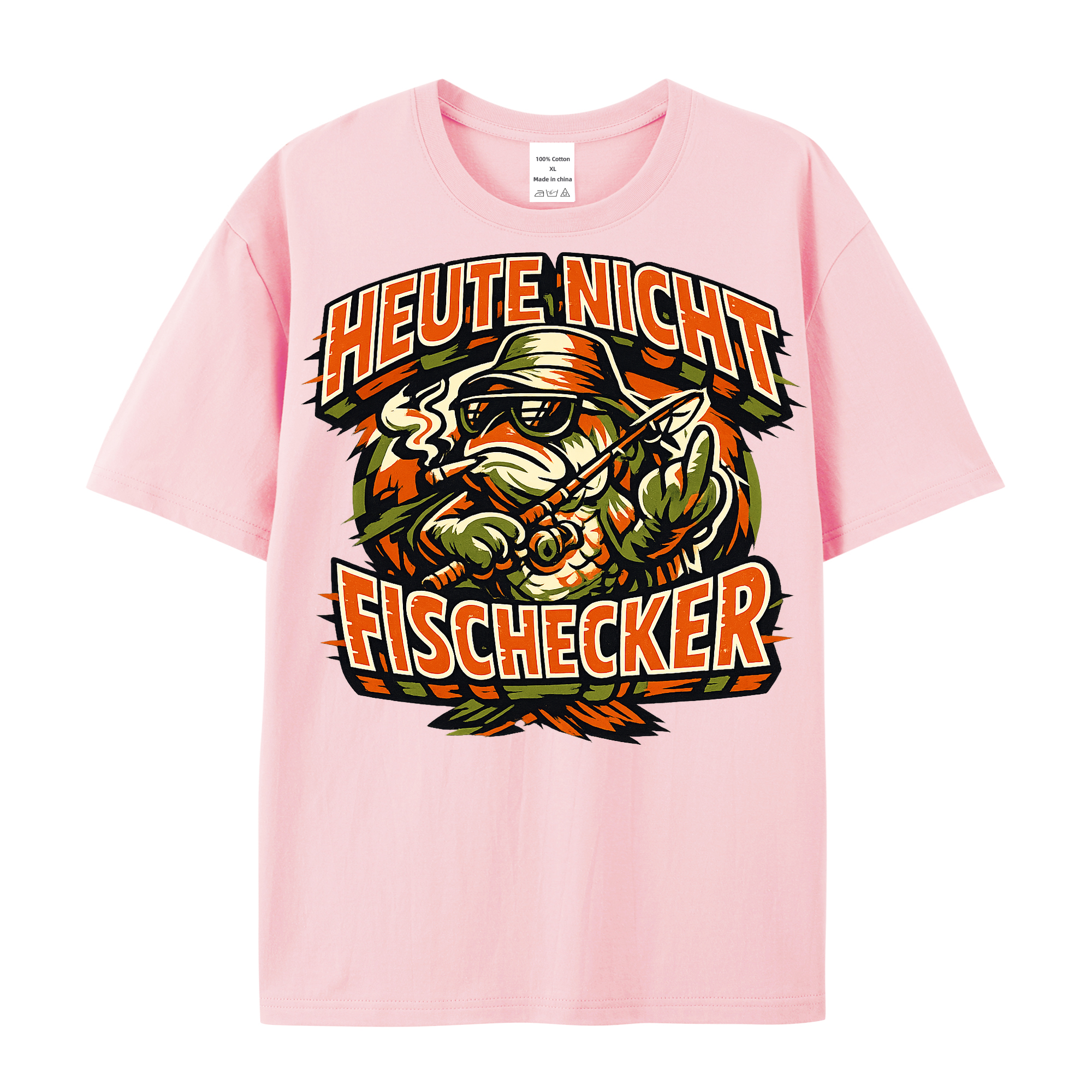 T-Shirt Fischecker Heute Nicht Anglerhumor
