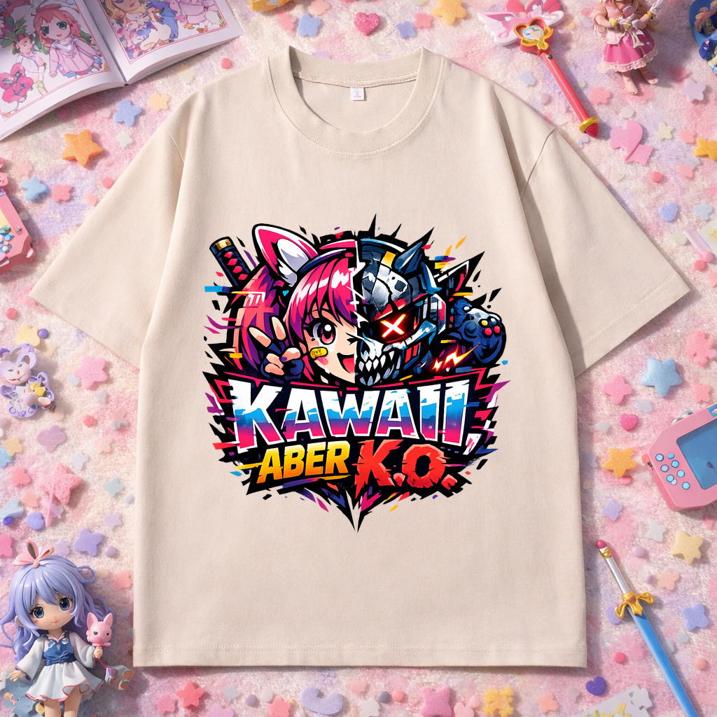 T-Shirt Kawaii K.o. Anime Vibes