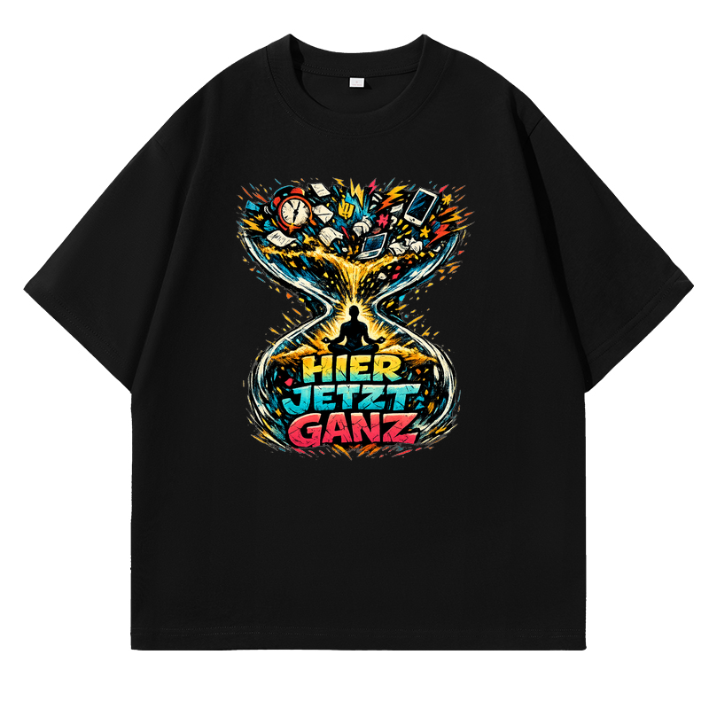 T-Shirt Hier, Jetzt, Ganz – Yoga Balance Shirt