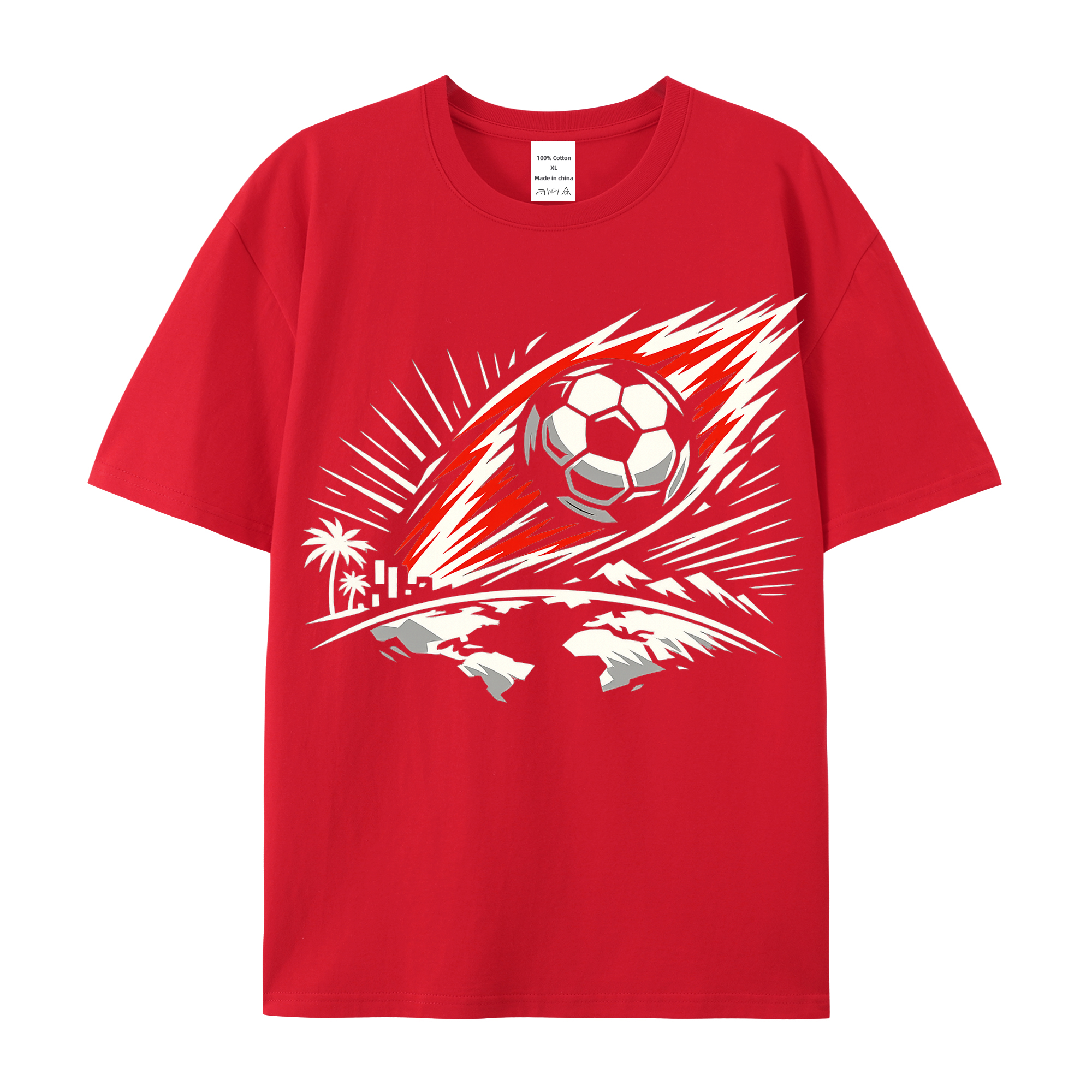 T-shirt Leuchtende Typowellen WM Statement
