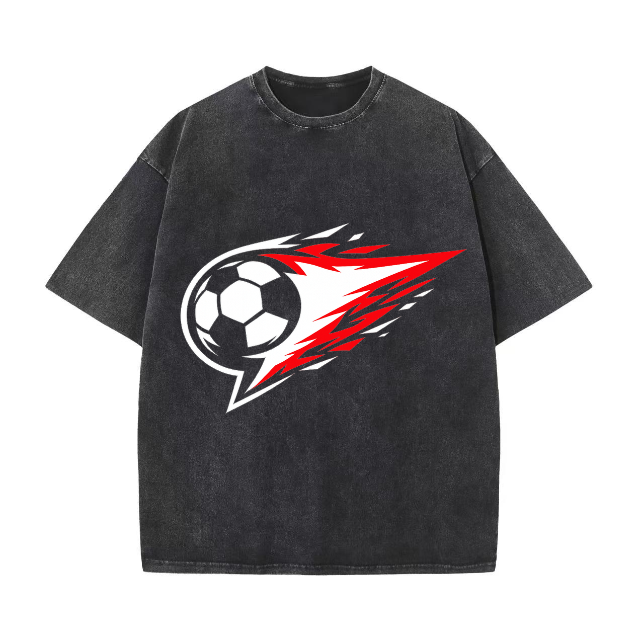 T-shirt Unaufhaltsames Flammenwappen Heldensymbol