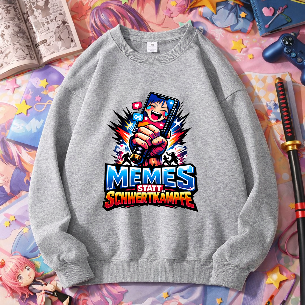 Sweatshirt Meme-Kampf statt Schwertzauber