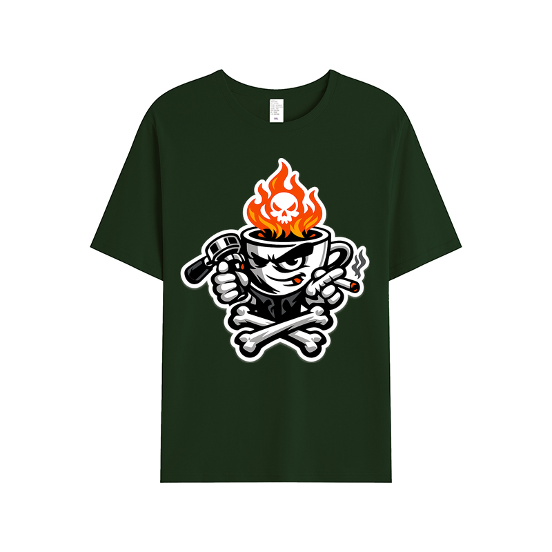 T-shirt Rebel Roast Mascot für Kaffeekenner