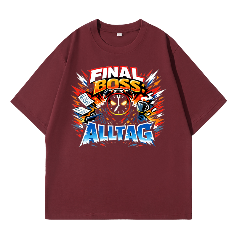 T-Shirt Final Boss: Alltag Anime Edition