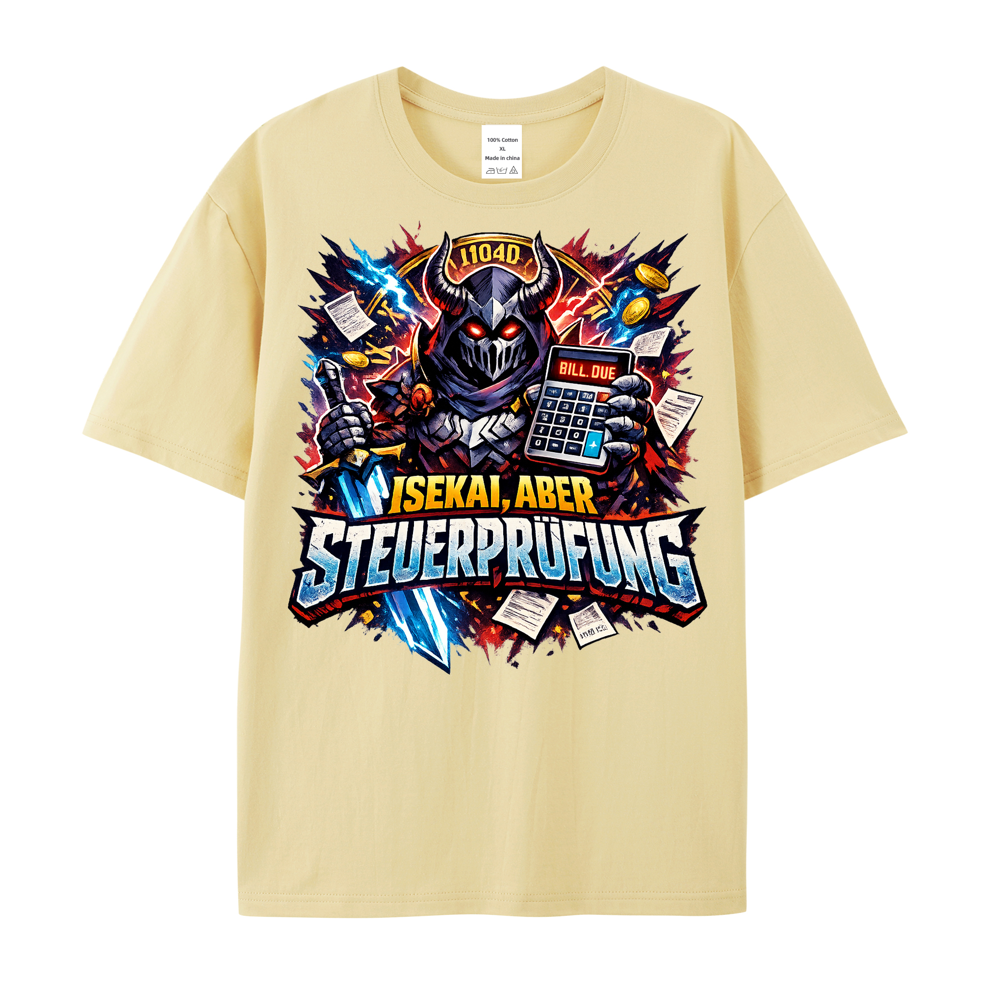 T-Shirt Isekai Steuerprüfung Chaos