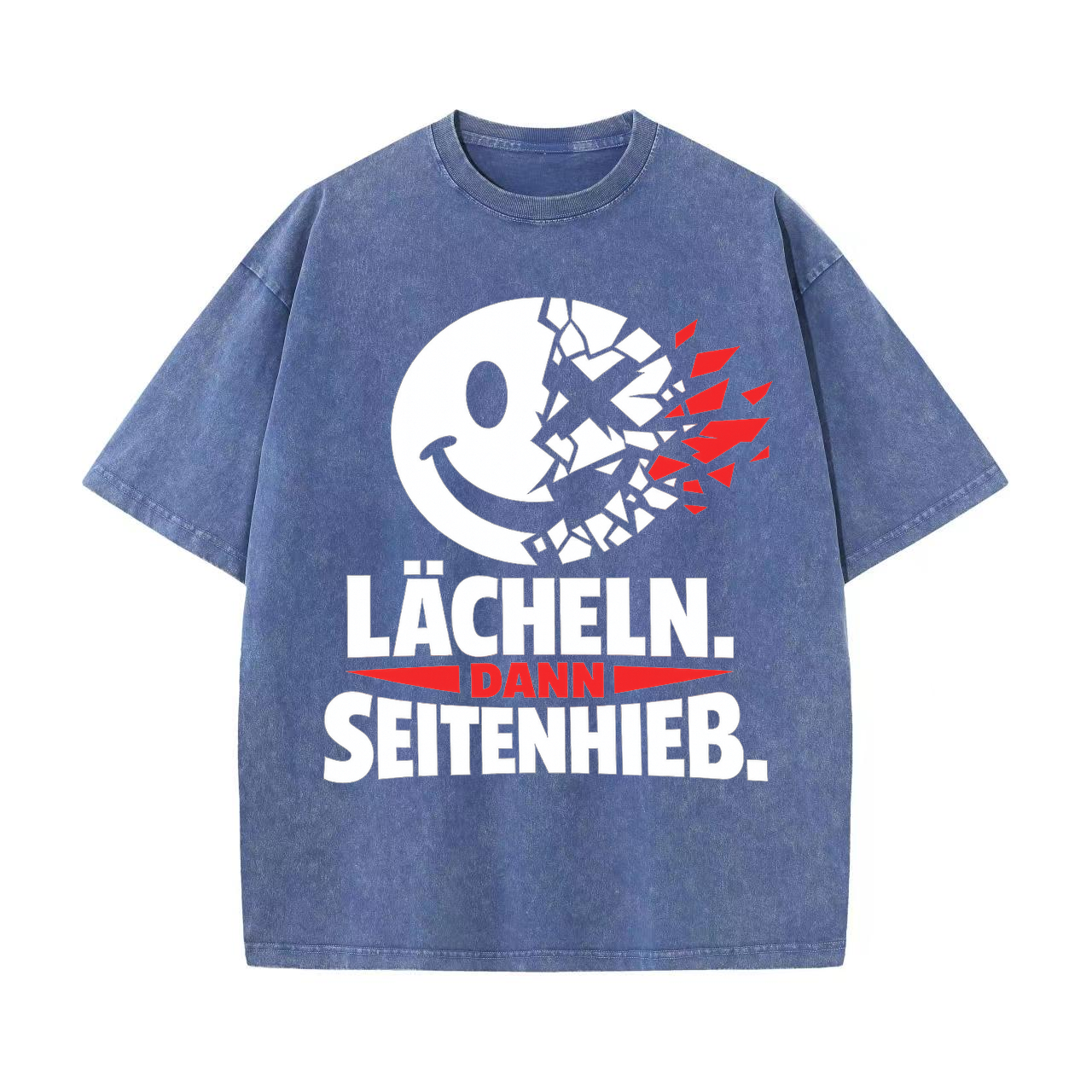 T-shirt Seitenhieb-Glanz: Lächeln mit Biss