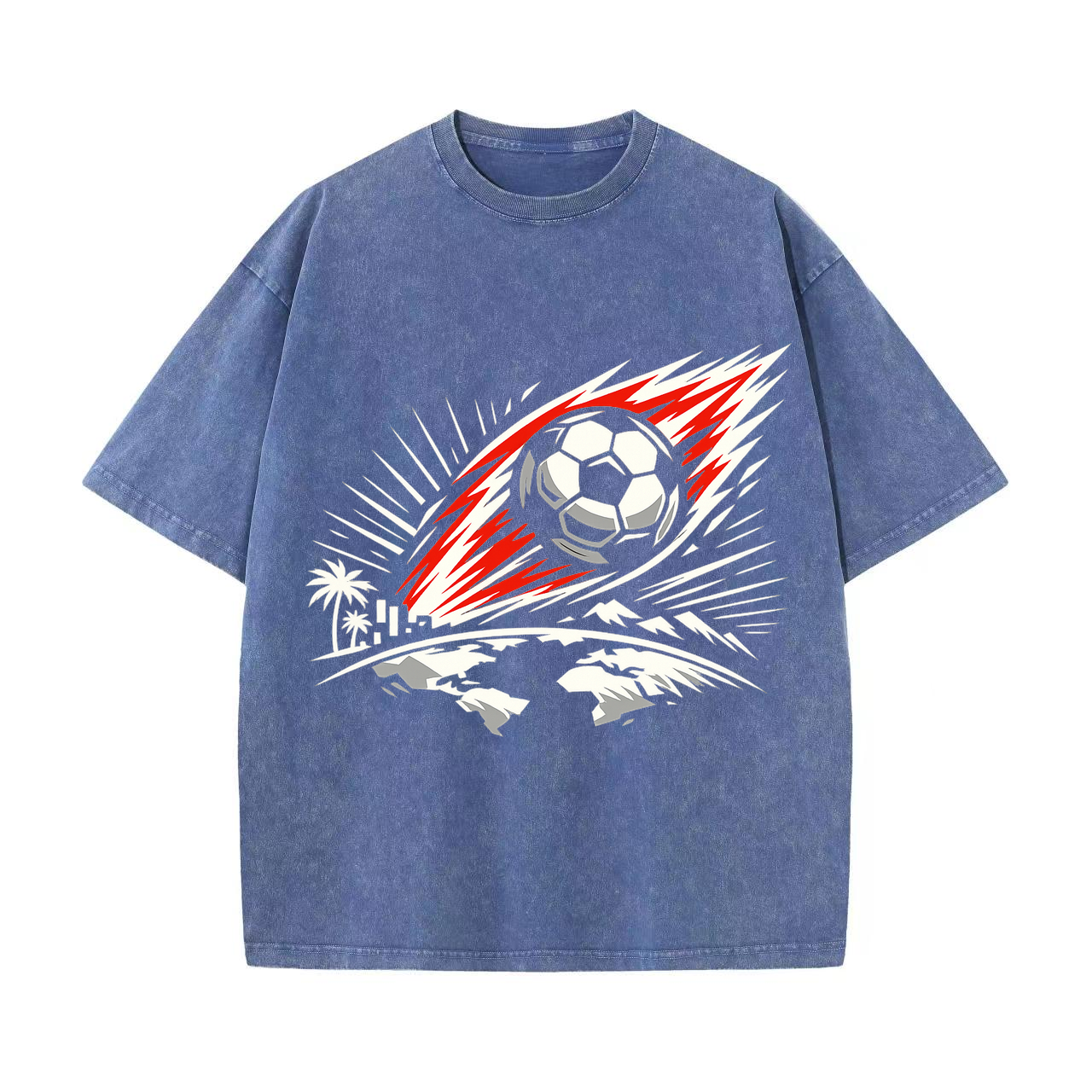 T-shirt Leuchtende Typowellen Fanidentität