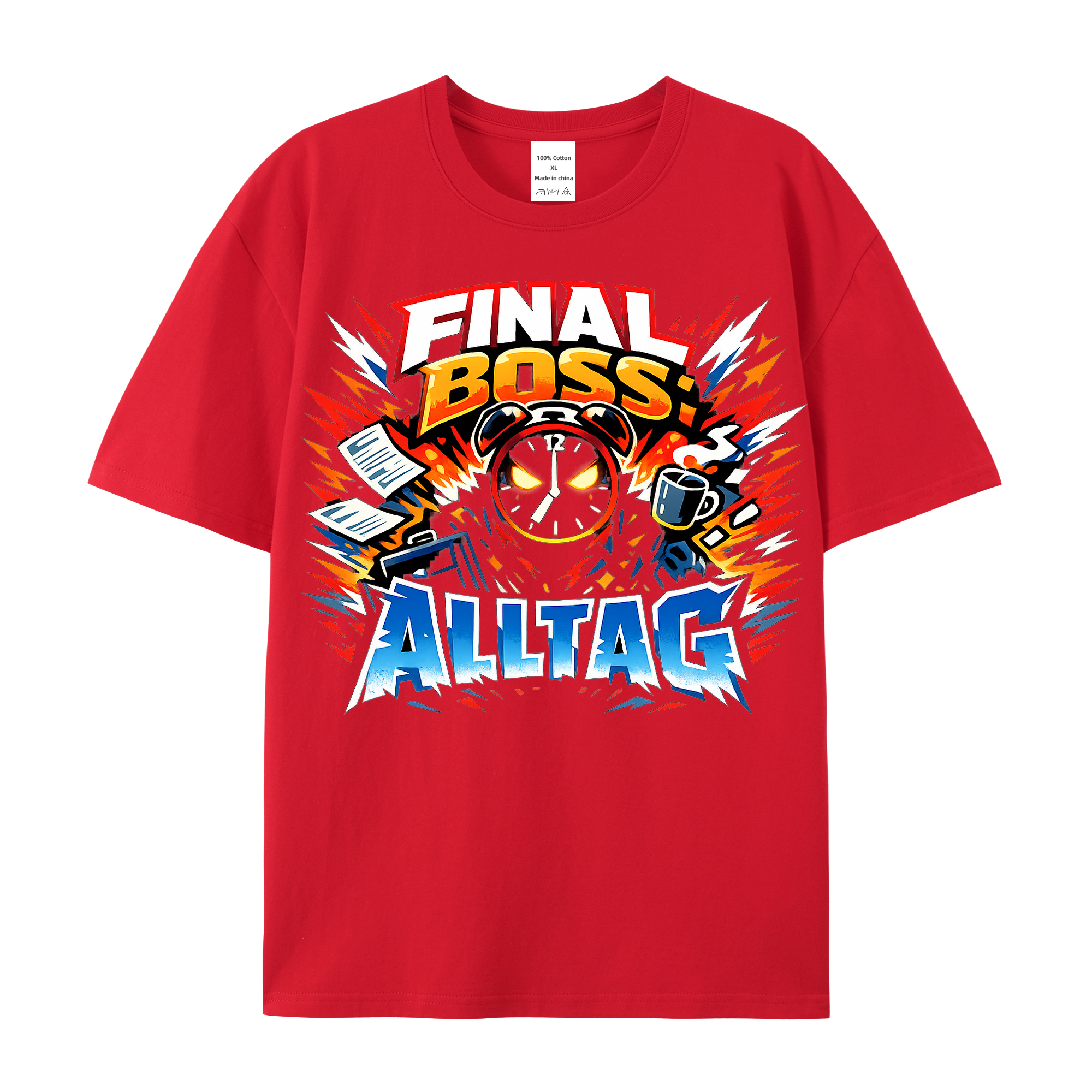 T-Shirt Final Boss Alltag Anime Style