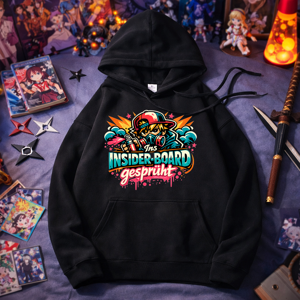 Hoodie Anime Insider Board Sprühkunst
