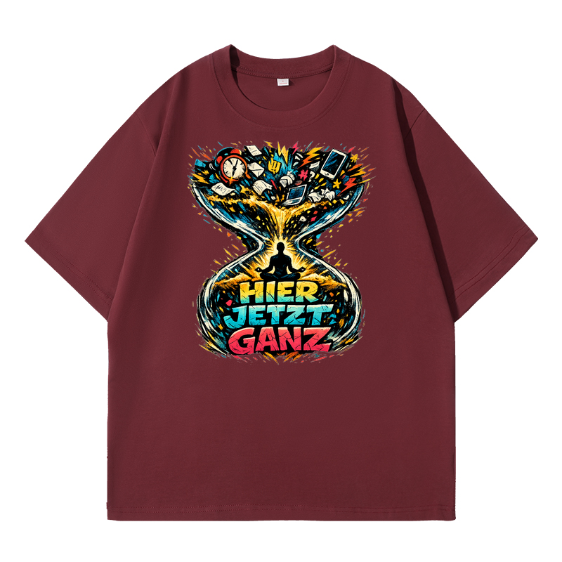 T-Shirt Hier, Jetzt, Ganz – Yoga Balance Shirt