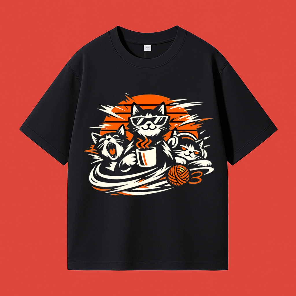 T-Shirt Katzenzauber Lounge