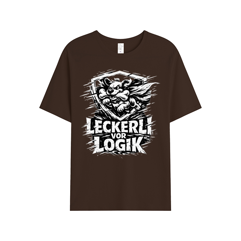 T-Shirt Leckerli vor Logik Hundeliebe