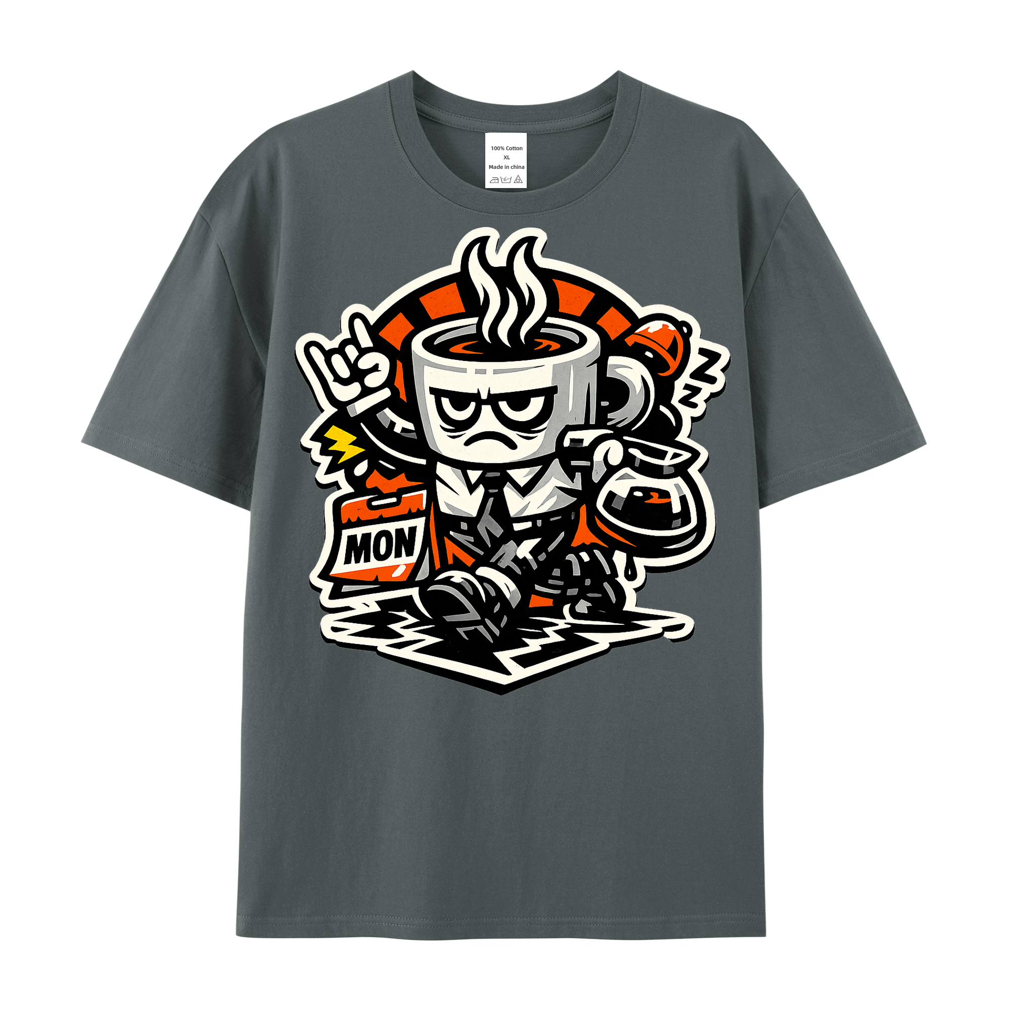 T-shirt Kaffeepanzer Montag - gewappnet für den Büroalltag
