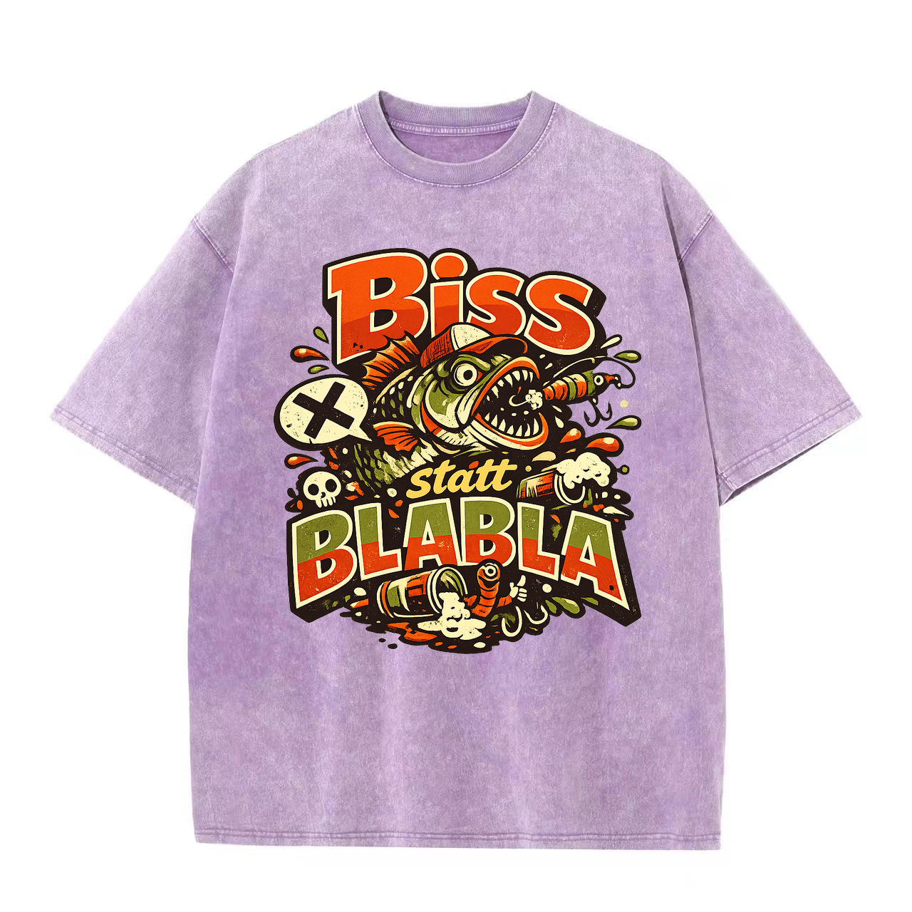 T-Shirt Biss statt Blabla Anglerstyle
