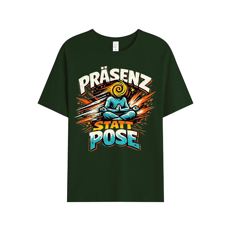 T-Shirt Präsenz statt Pose — Yoga mit Achtsamkeit