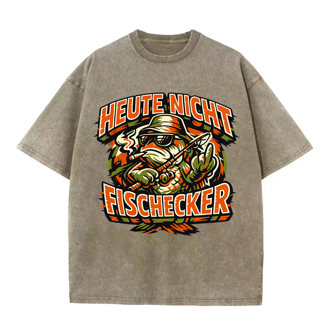 T-Shirt Heute nicht, Fischecker Catch & Chill