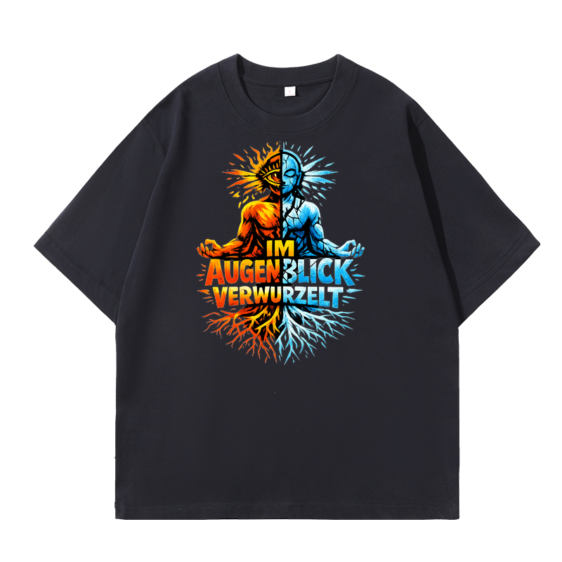 T-Shirt Augenblick Verwurzelt — Yoga & Achtsamkeit Shirt