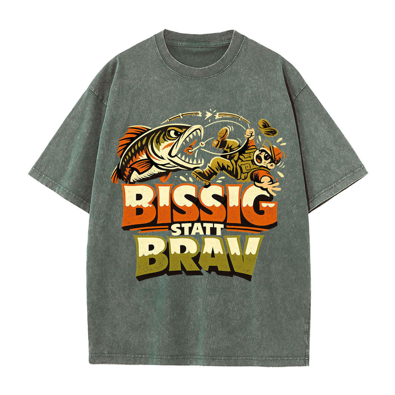 T-Shirt Bissig statt brav Anglerstyle