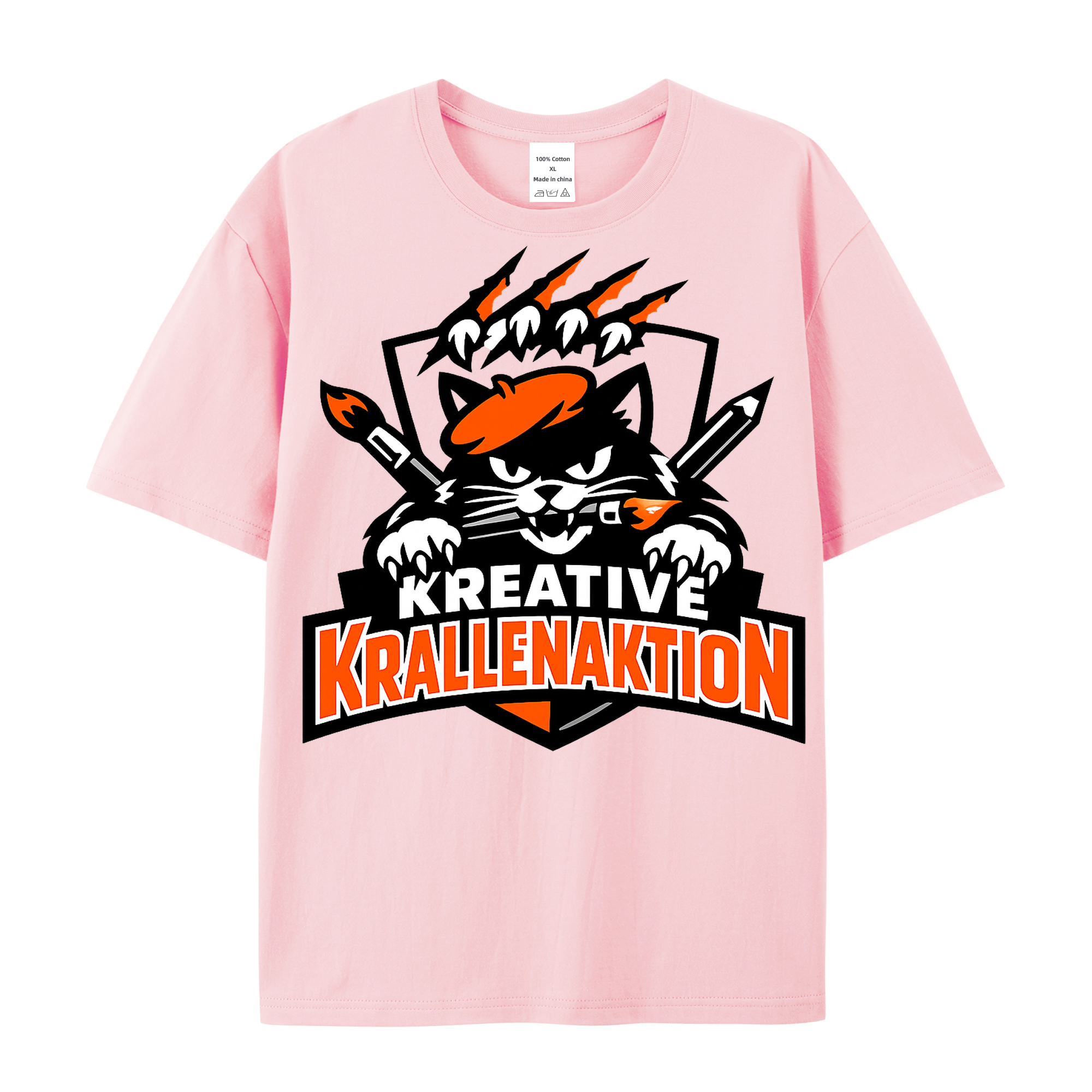 T-Shirt Kreative Krallenaktion Cat Style