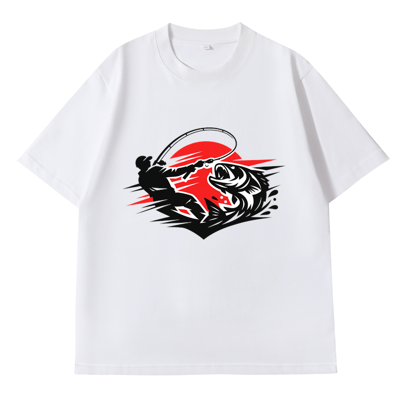 T-Shirt Angelglück am Wasser