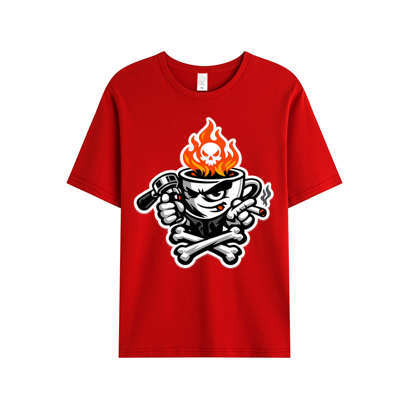 T-shirt Rebel Roast Mascot für Kaffeekenner