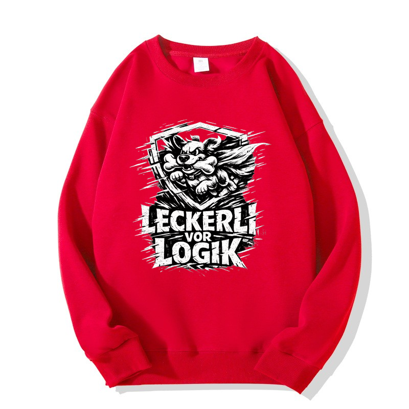 Sweatshirt Leckerli vor Logik Hundeliebe