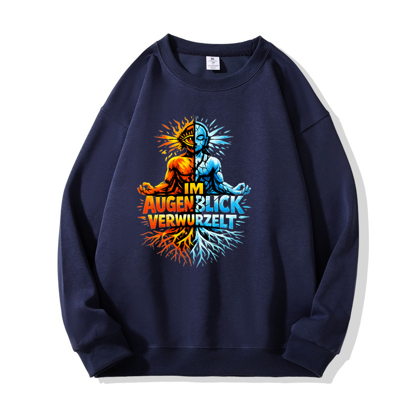 Sweatshirt Im Augenblick verwurzelt - Yoga Balance & Ruhe