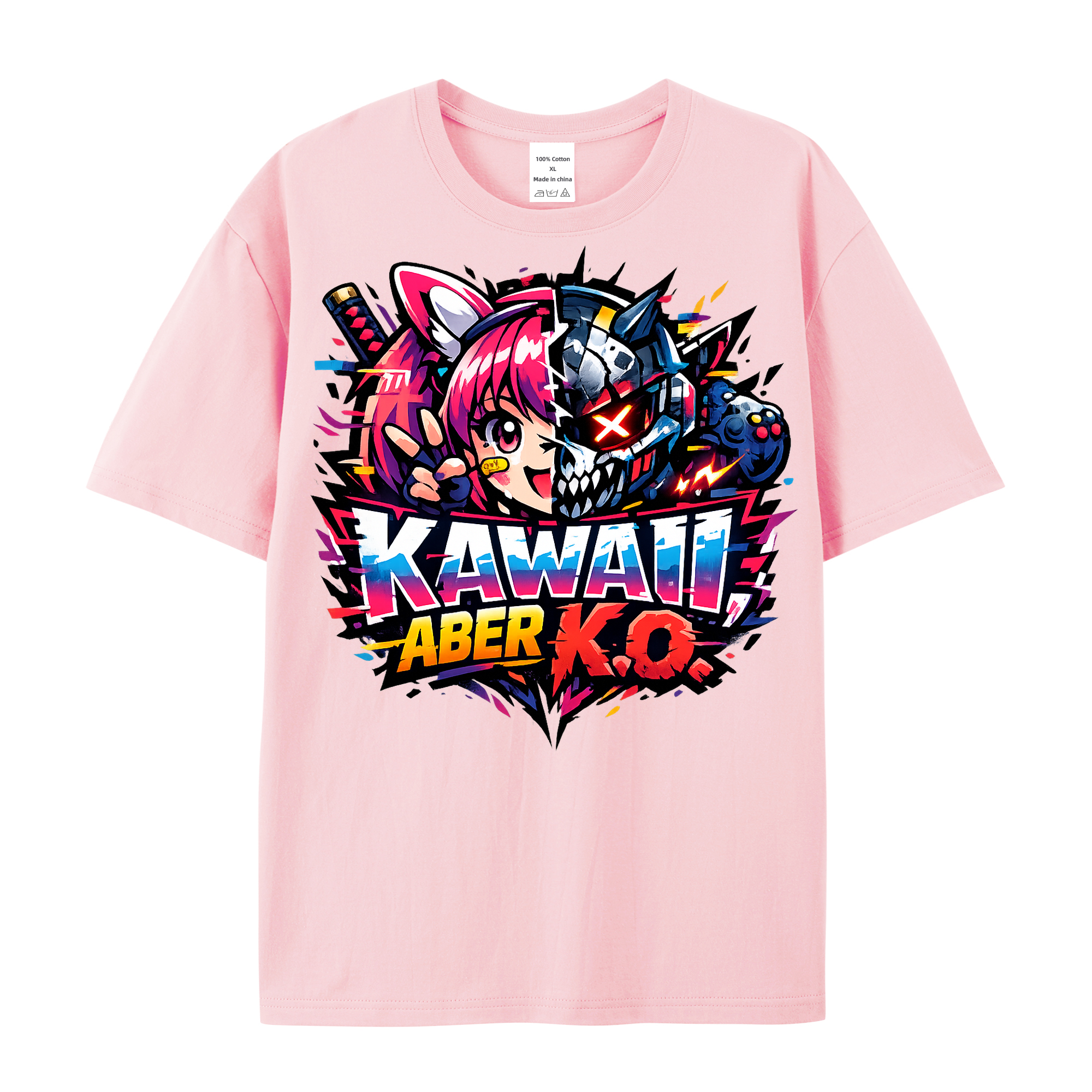 t-shirt Kawaii K.o. Anime Vibes