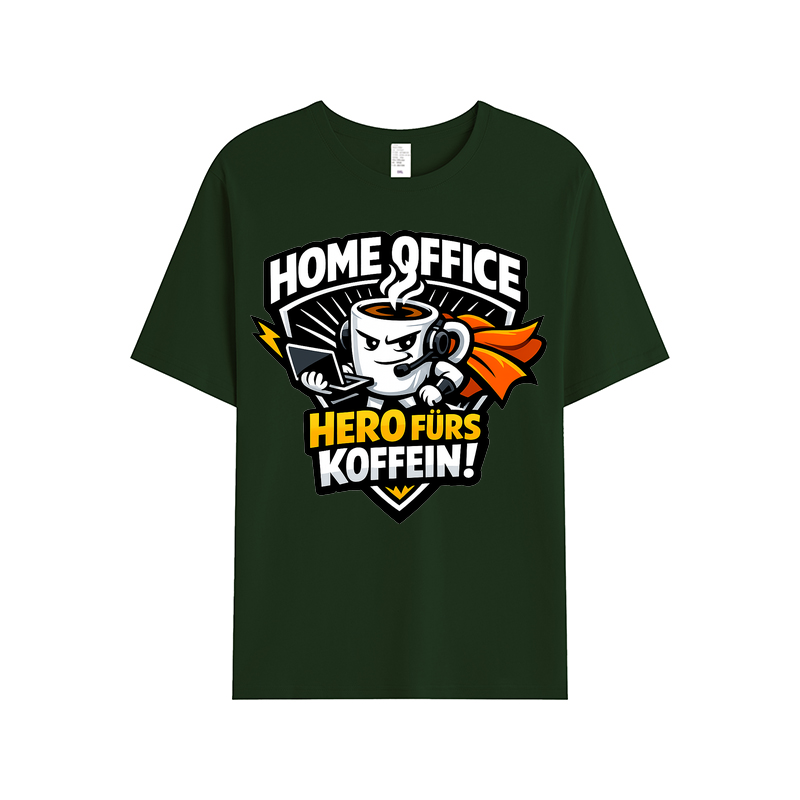 T-shirt Kaffeekrieger-Emblem Premium Design