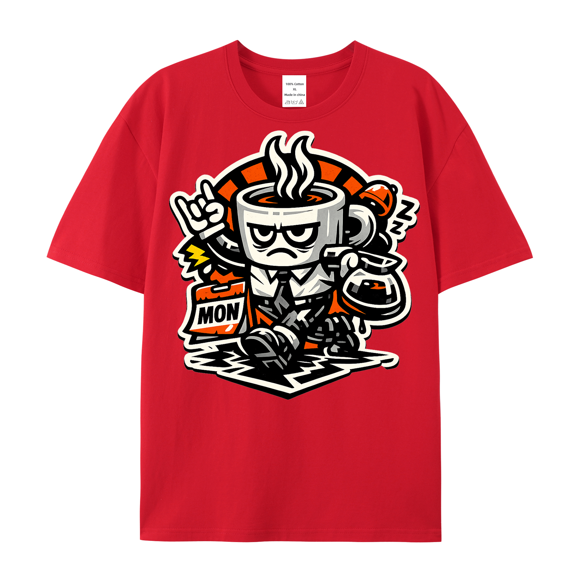 T-shirt Kaffeepanzer Montag - gewappnet für den Büroalltag