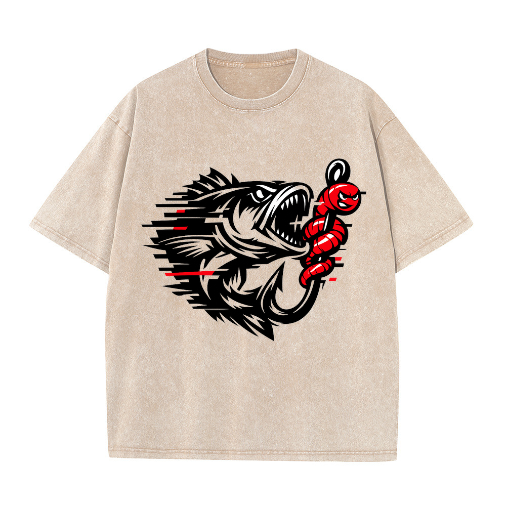 T-Shirt Angelglück am Wasser