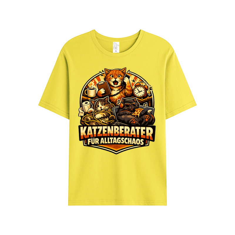 „Katzenberater für Alltagschaos“ t-shirt