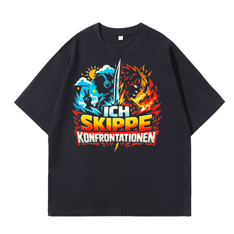 T-Shirt Konfrontations-Skipper Anime Style